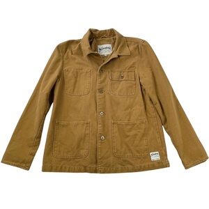The Stronghold Canvas Chore Coat Mens Size Medium Tan Jacket